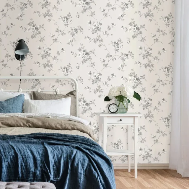 Duro Kristina 387-02 Tapet Duro 1900 Beiggrå