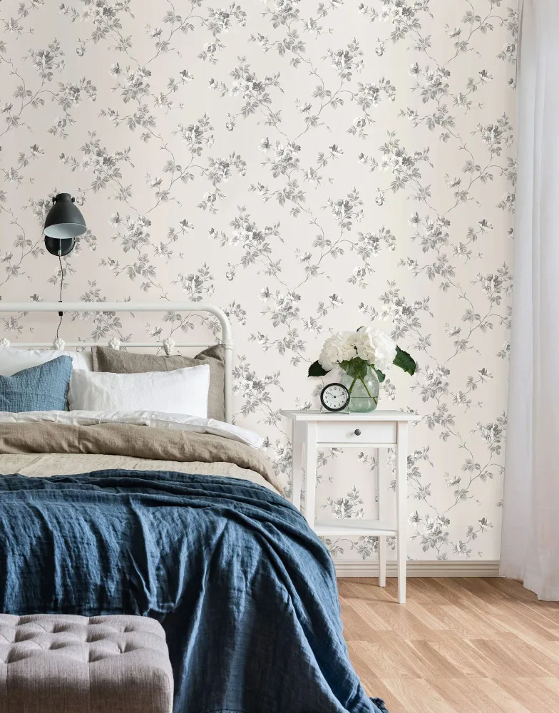 Duro Kristina 387-02 Tapet Duro 1900 Beiggrå