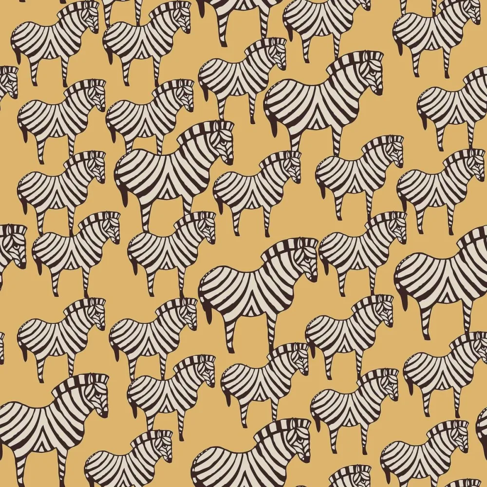 Scandinavian Designers Lisa Larson Zebra 1378 - Gul Tapet - Bild 2