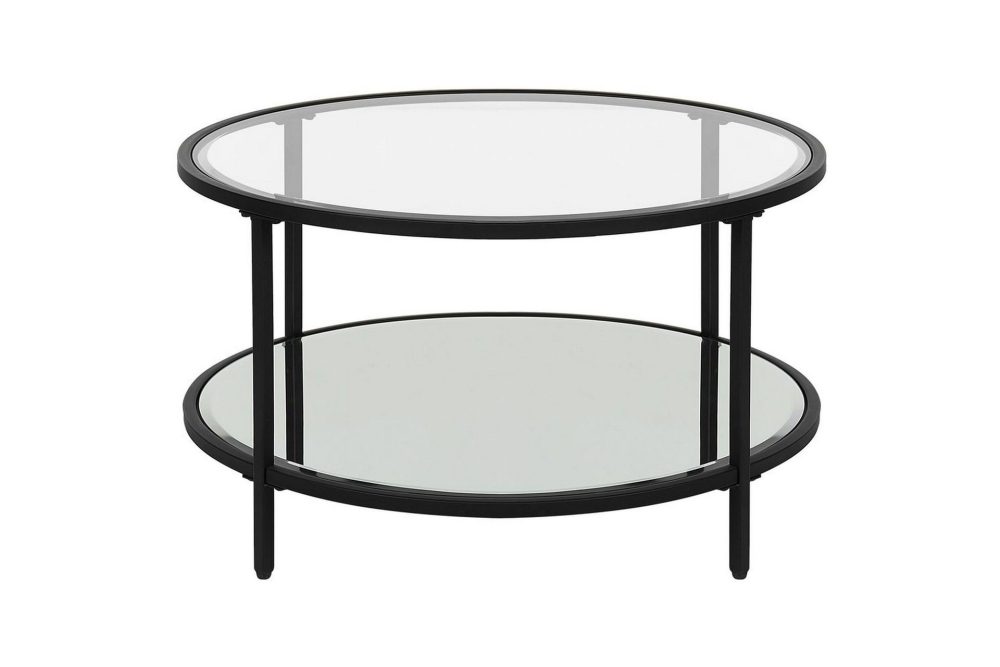 Soffbord Birney Svart/genomskinlig