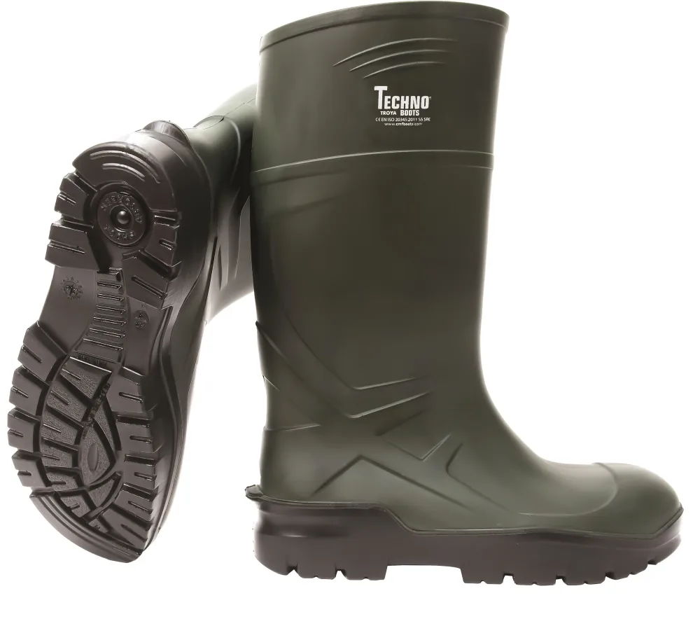 Techno Boots 04 Gummistövel grön, PU 38