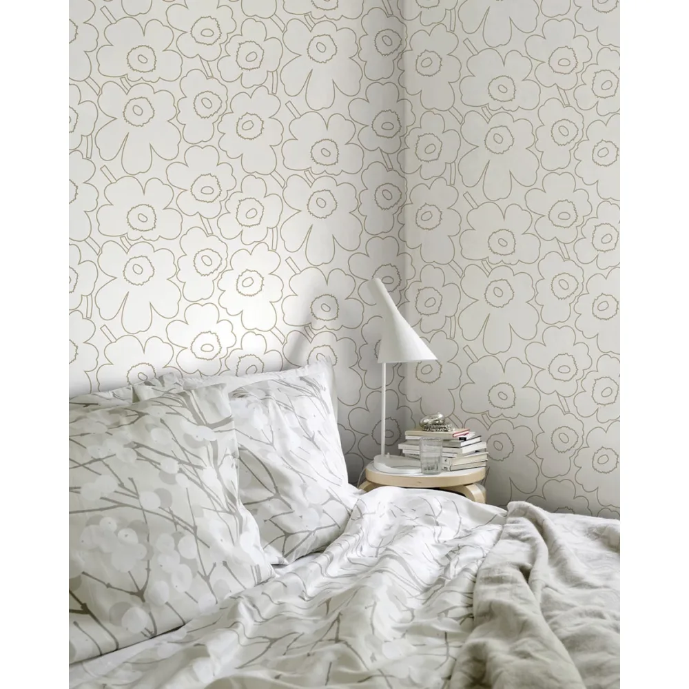Marimekko 7 Piirto Unikko 25914 Vit Tapet - Midbec | Stuvbutiken - Bild 3