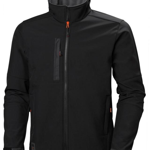 JACKA HELLY HANSEN KENSTINGTON SOFTSHELL, SVART L