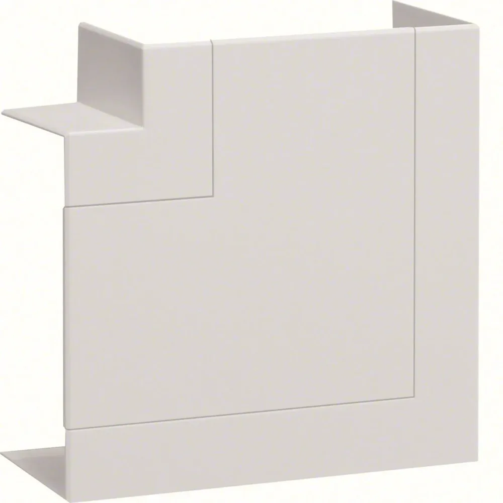 Hager BR651305H9016 L-stycke för fönsterbänkskanal, 68x130 mm