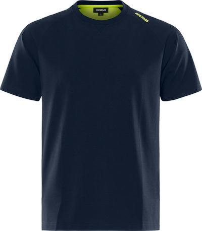 T-SHIRT 7553 GTME HEAVY STRETCH MÖRK MARIN/GUL STL 4XL
