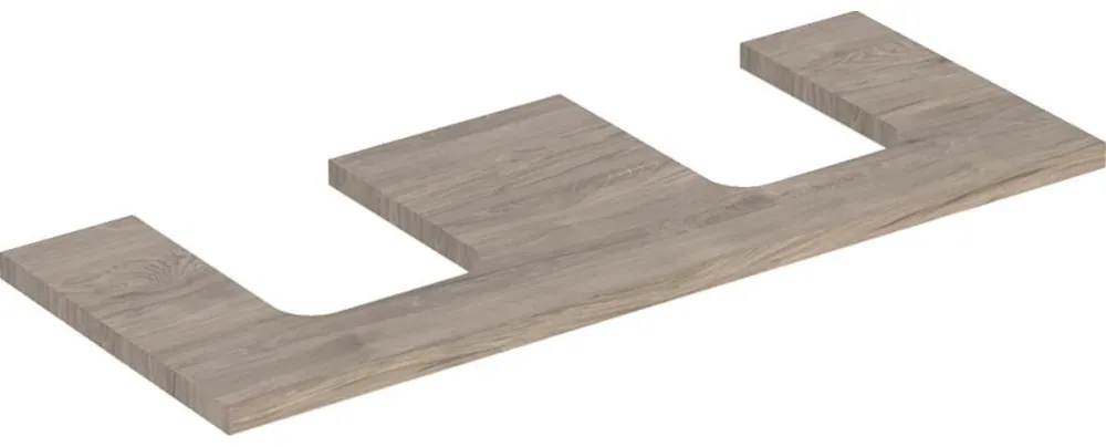 Geberit ONE 505.335.00.7 Bänkskiva 120 cm, för 2 tvättställ Grå - Bild 2