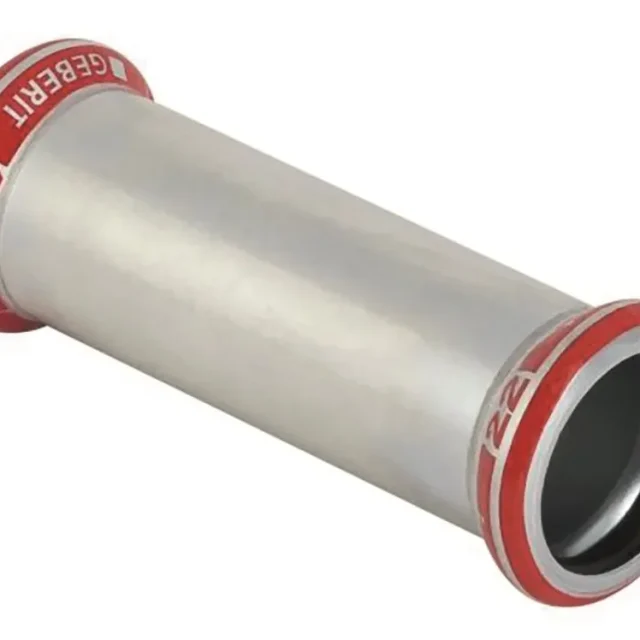 Geberit 1551010 Skjutmuff pressmuff, elförzinkad 12 x 12 mm