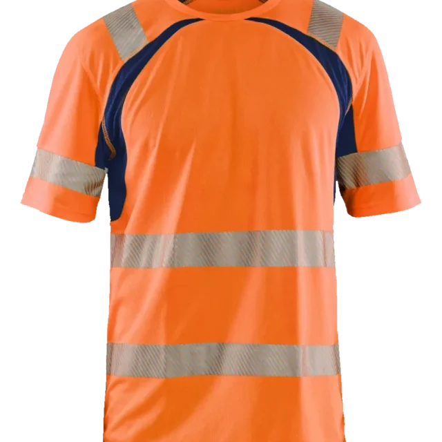 Blåkläder 339710135389XXXL T-shirt varsel, orange/marinblå 3XL