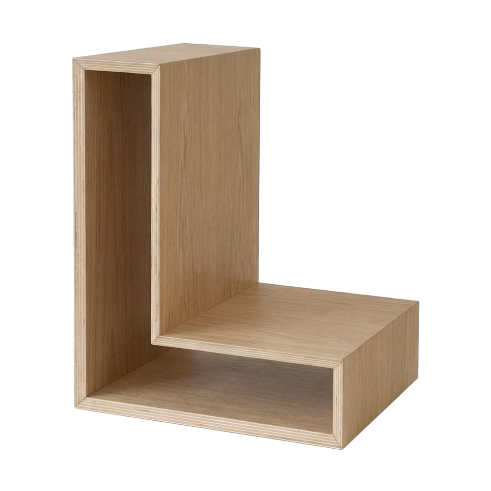 L-shelf vägghylla, Ek, 30x38x29 cm