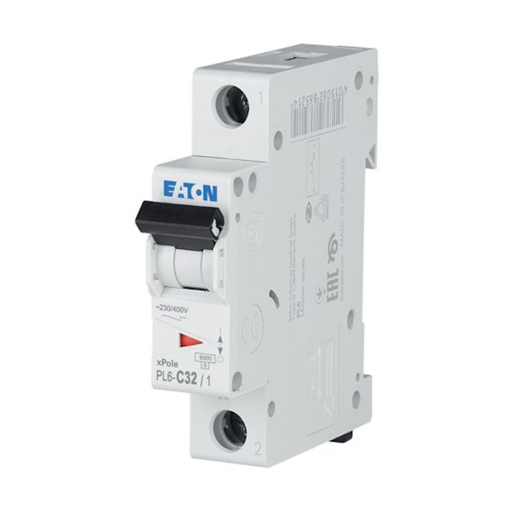 Miniatyrbrytare 1Pol C-Kurva 32A 6kA 230V IP20 Eaton