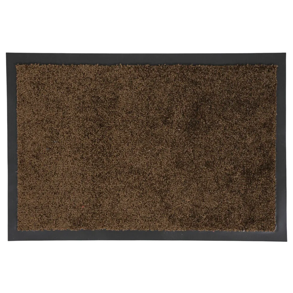 Absorberingsmatta Twister Teak 90x150 cm | Tvättbar Entrématta