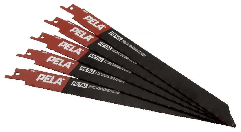 PELA 488377 Tigersågblad 225 mm, 18 TPI, 5-pack