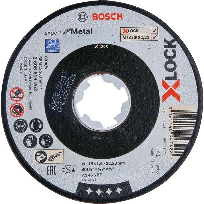 Bosch Expert for Metal Kapskiva med X-LOCK, rak sågning 125 × 1,6 × 22,23 mm