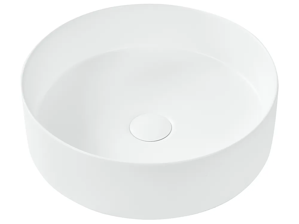 Tvättställ för bänkskiva TEBAR ⌀ 40 cm Keramik Off-White