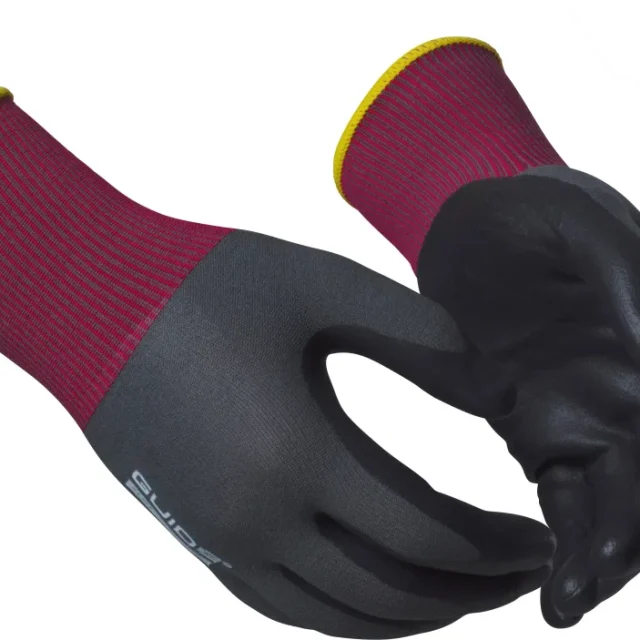 Guide Gloves 9501 Handske nitrildopp, oljegrepp, touch 8
