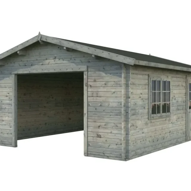 Palmako Roger Garage 29,2 m²/inv. 27,7 m², utan port grå, impr.