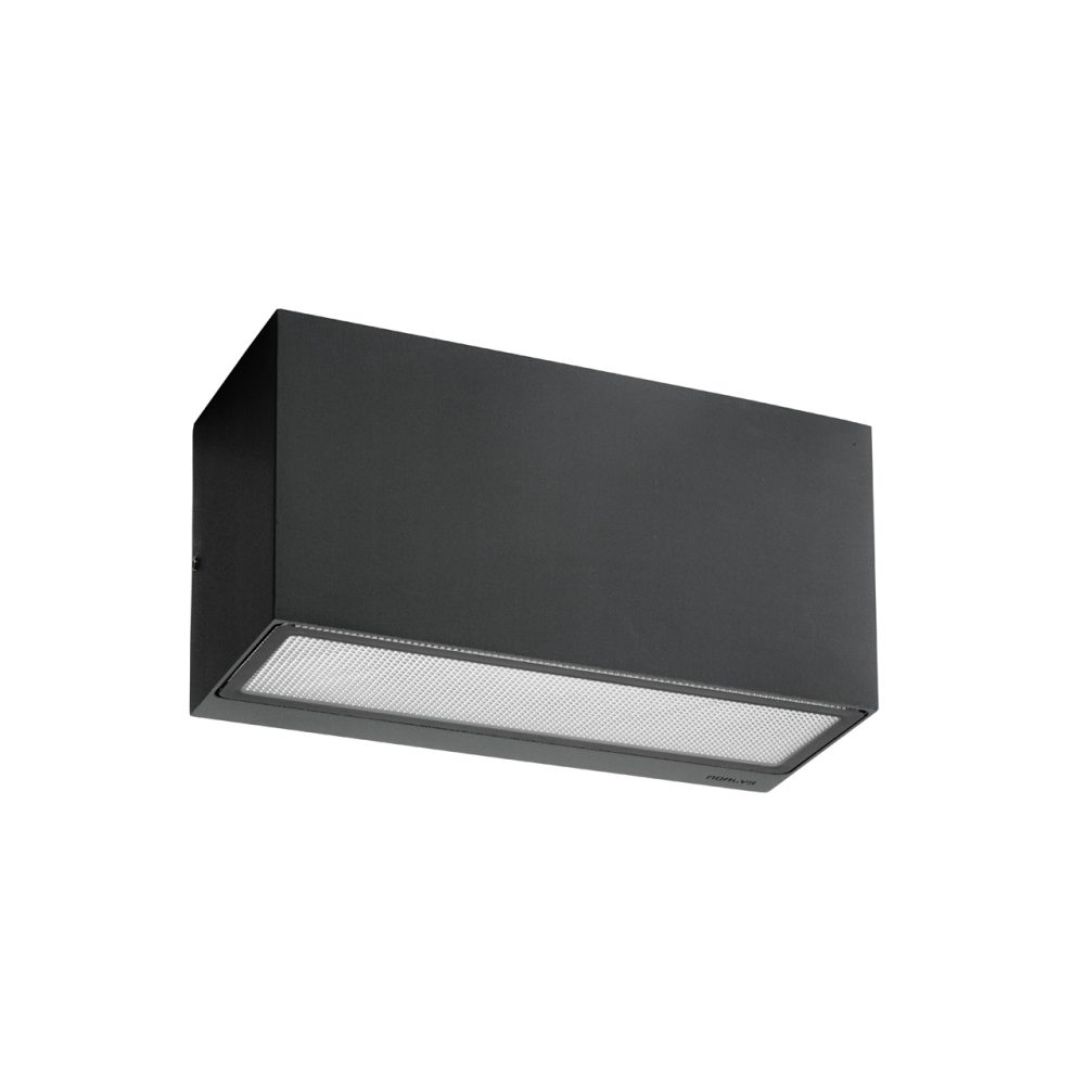 Väggarmatur Asker, Grafit, LED, 8W, 3000K, Norlys 1511GR