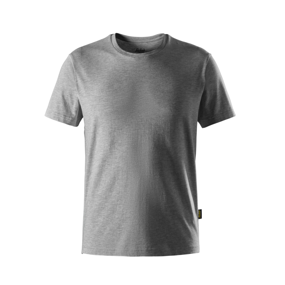 T-SHIRT SLIM FIT GRÅ MELERAD STL XXXL