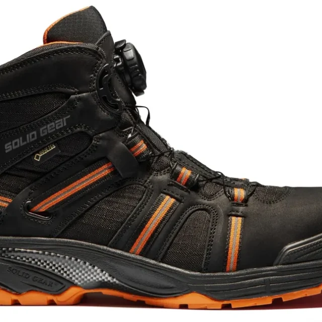 Solid Gear Phoenix Skyddskänga S3, GTX, svart/orange, glasfiberhätta 42