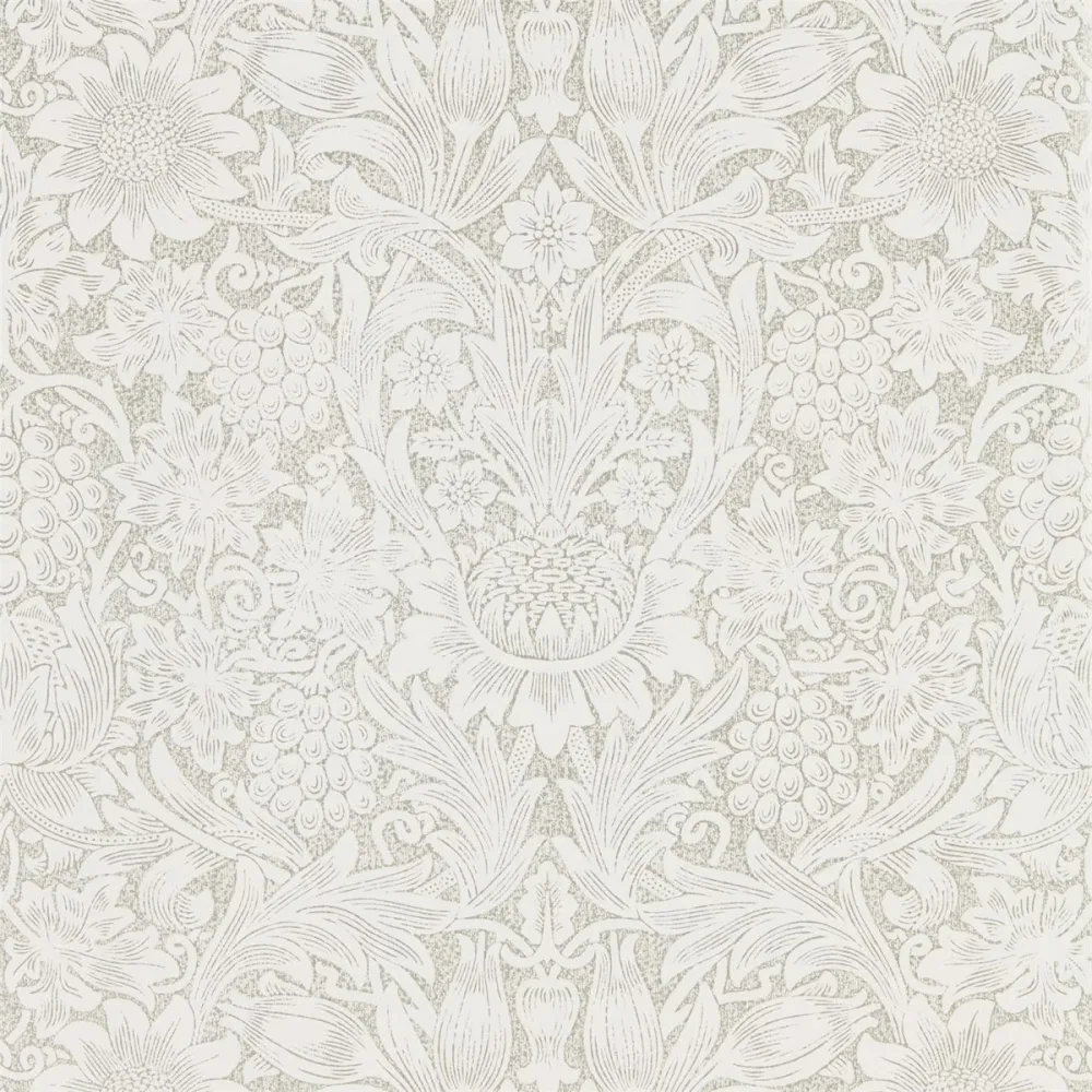 Pure Sunflower Chalk/silver Dmpu216049 Grå Tapet | Stuvbutiken