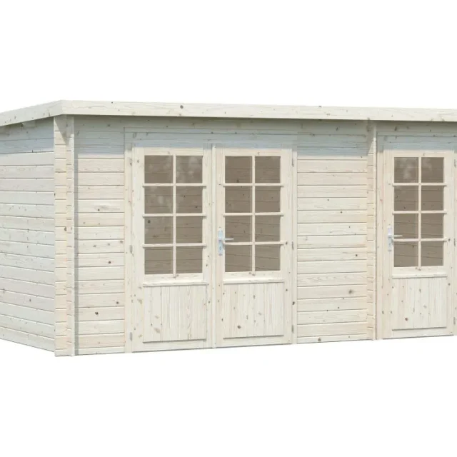 Palmako Ella Stuga 13,5 m²/inv. 13,1 m², utan golv, impr. natur