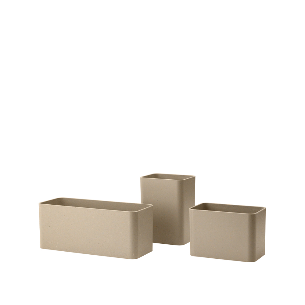Grid organizer 3 delar, Beige