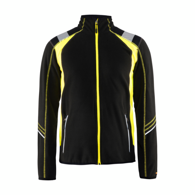 JACKA 4993 MICRO SVART/GUL 4XL