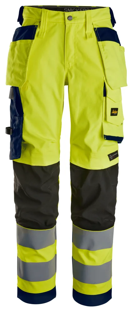 Snickers Workwear 6743 Arbetsbyxa gul, varsel 92