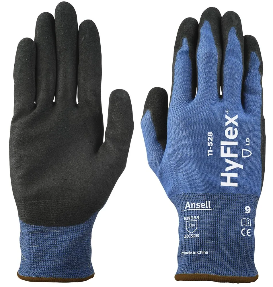 Ansell HyFlex 11-528 Skärskyddshandske nitril, sömlös 10