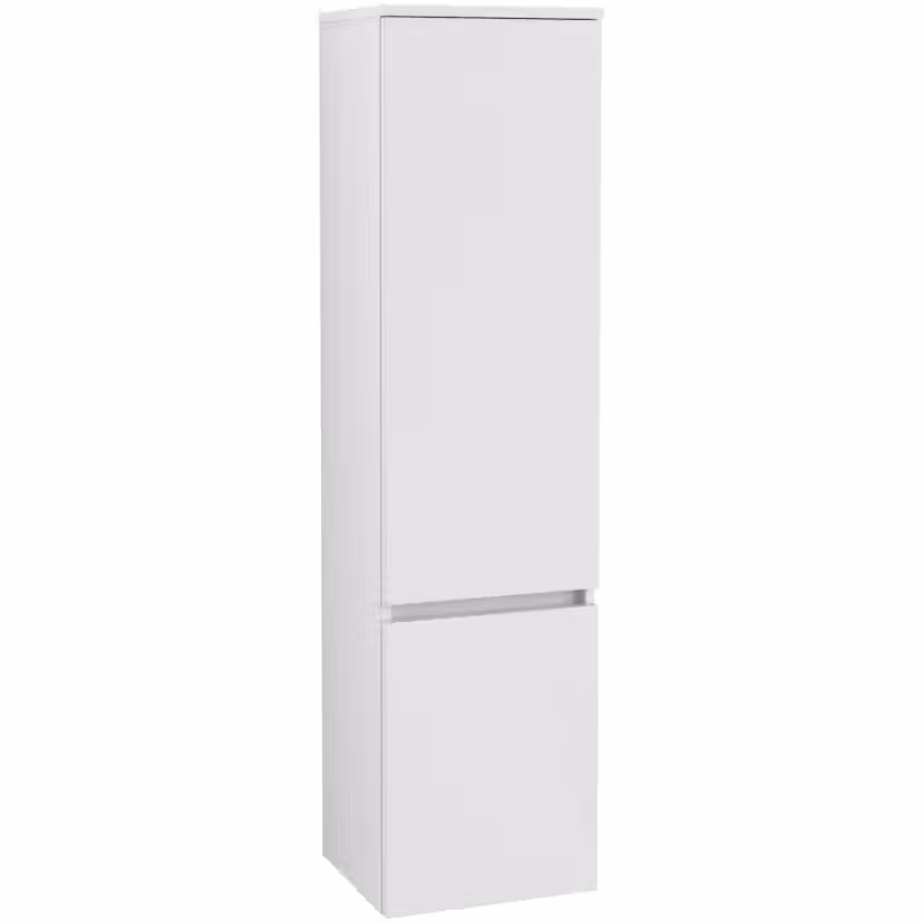 Högskåp Villeroy & Boch Legato med Två Dörrar 400 mm Vit Högblank, Gångjärn Höger