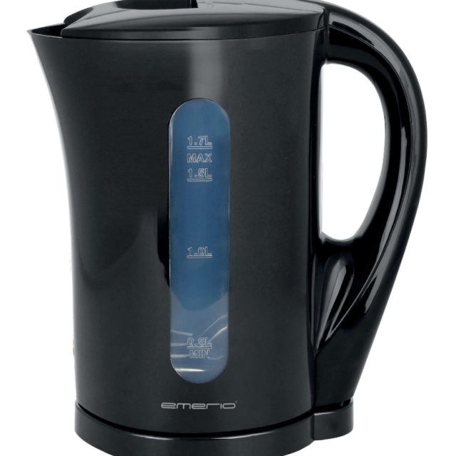 VATTENKOKARE EMERIO 1,7L SVART, WK-123483