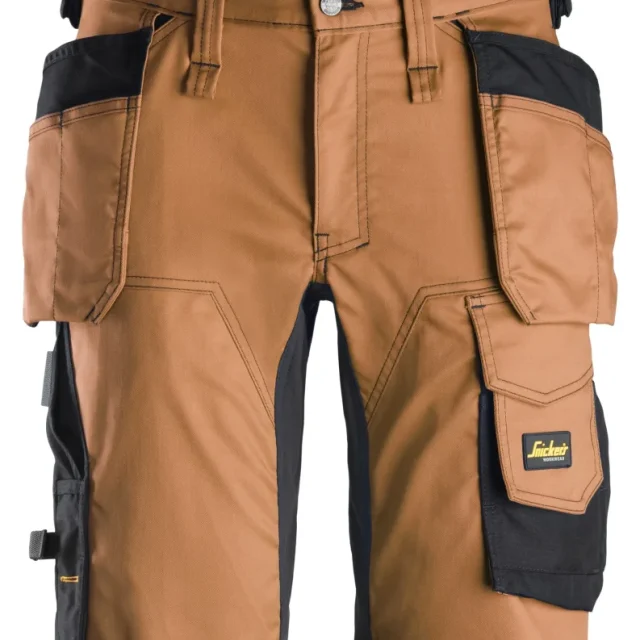Snickers Workwear 6141 AllroundWork Arbetsshorts brun/svart 50