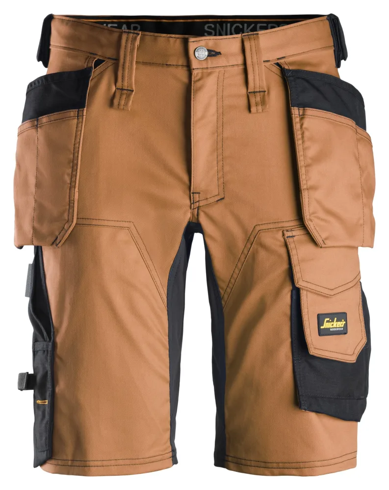 Snickers Workwear 6141 AllroundWork Arbetsshorts brun/svart 62