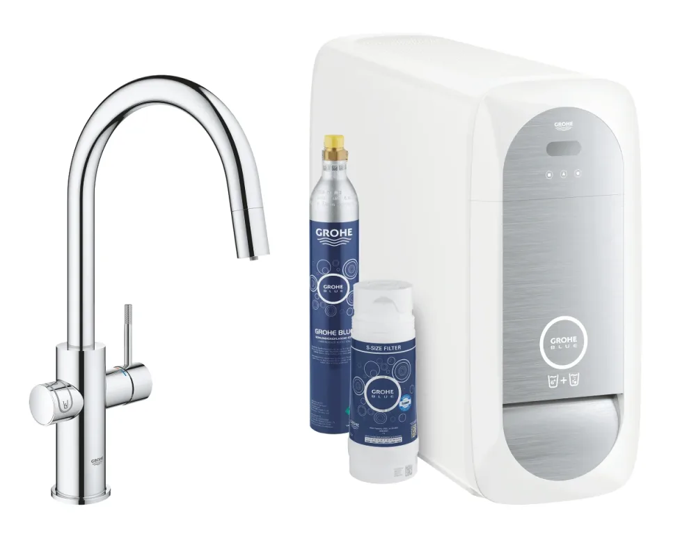 Grohe Blue Home Köksblandare C-pip SuperSteel
