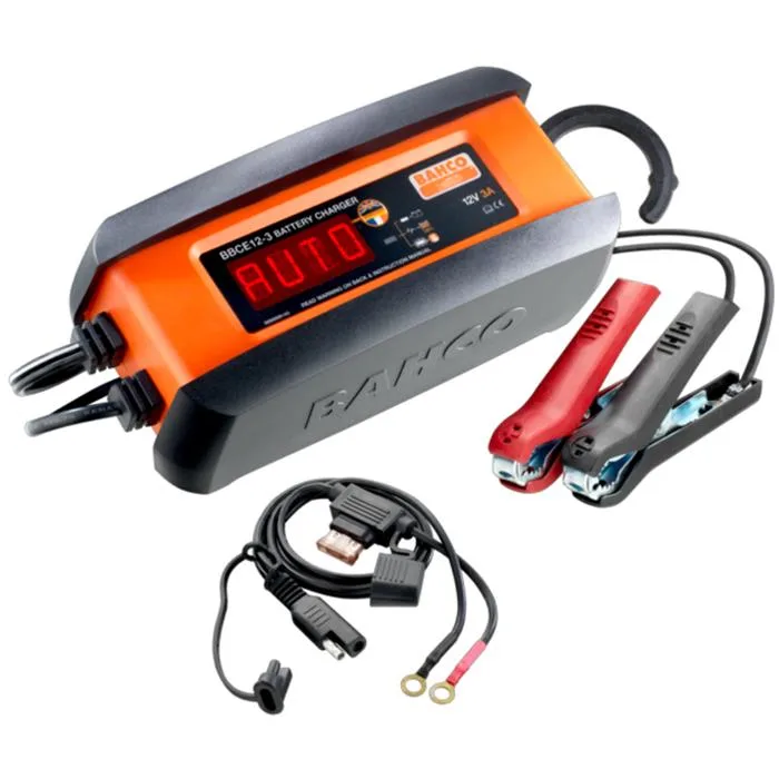 Bahco BBCE12-3 Batteriladdare 3 A, för 12 V-batterier