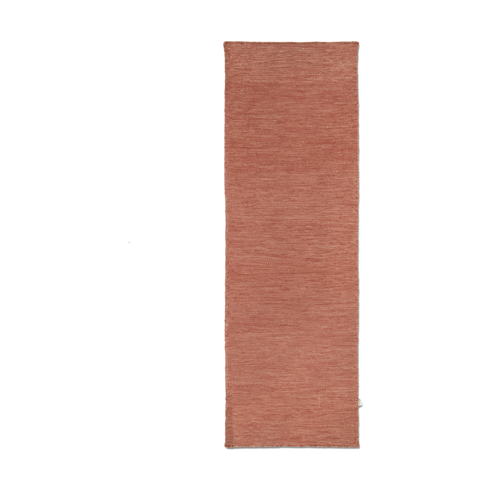 Plain gångmatta, Coral, 80x250 cm