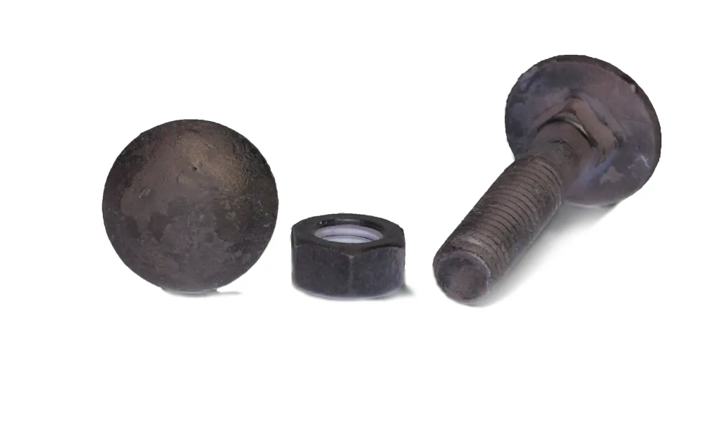 Arvid Nilsson 14908140 Vagnsbult M8 MVBF 4.6, FZV DIN 603/555, med mutter M8x140 mm, 50-pack - Bild 2